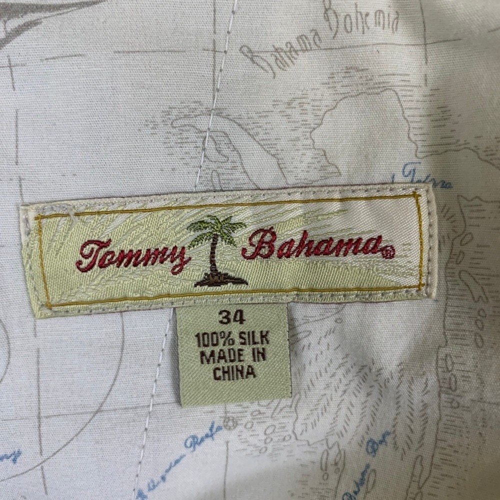 Tommy Bahama Mens 100% Silk Cargo Shorts Khaki Tan Size 34 Relaxed Island Summer - Picture 3 of 11
